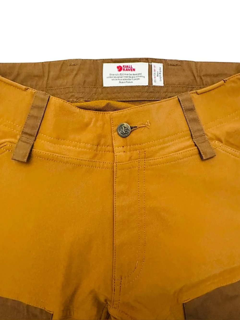 Fjallraven Keb Trouser Pants Cargo Mens 30-31” Timber Brown Chestnut